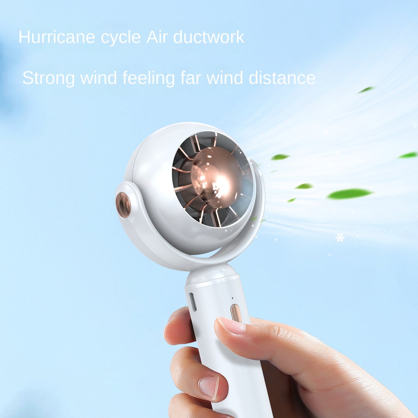 Mini Portable USB Rechargeable Handheld Fan with Base