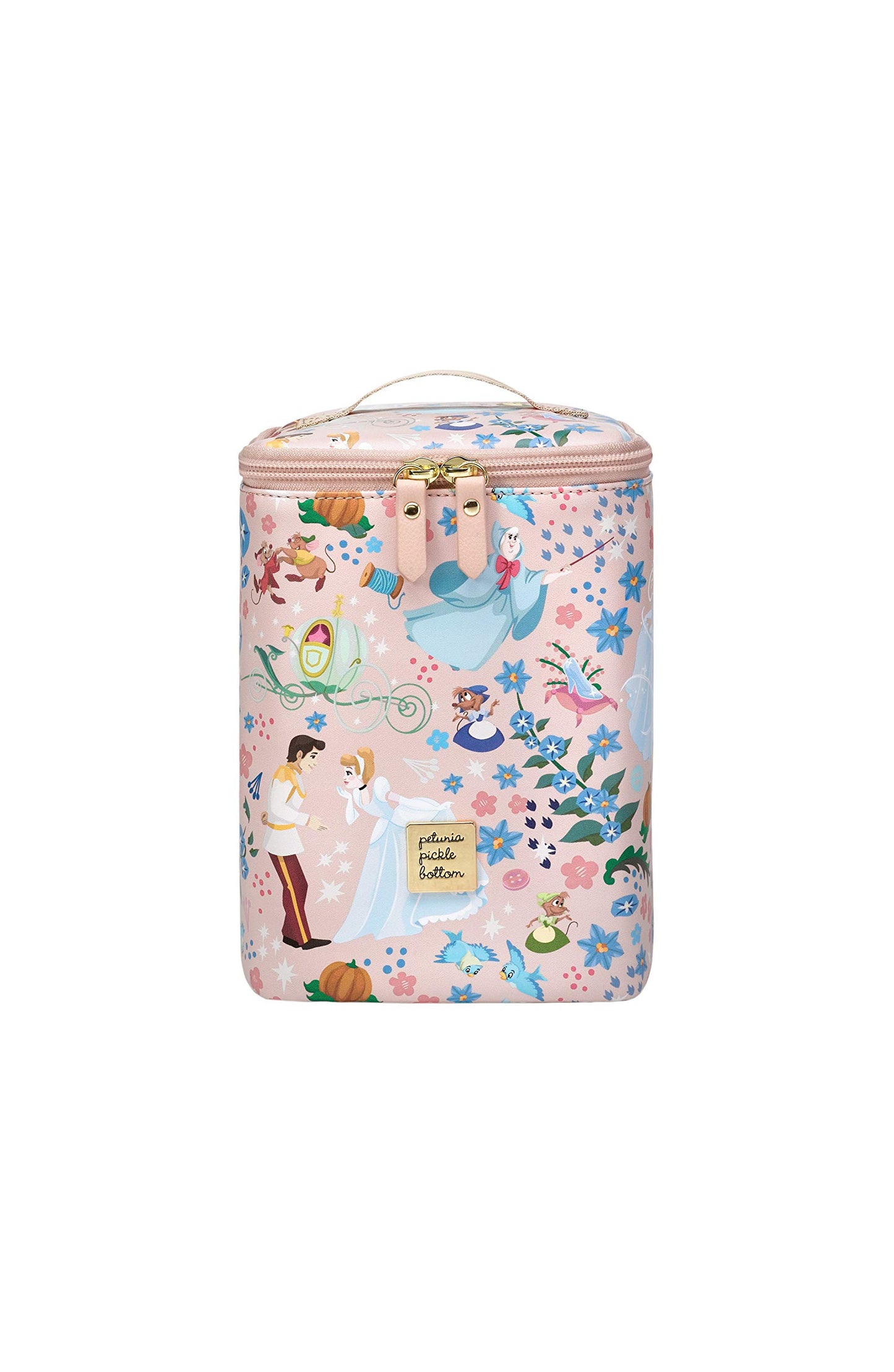 Petunia Pickle Bottom Baby Cooler Bag | Perfect for Baby Bottles and Snacks | Insulated & Reusable Bottle Cooler and Baby Holder | Cinderella Disney Collaboration