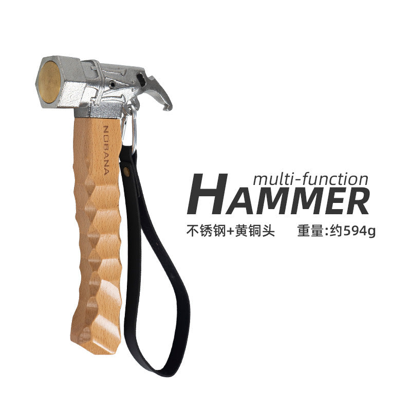 NOBANA Outdoor Multifunctional Camping Hammer with Handle
