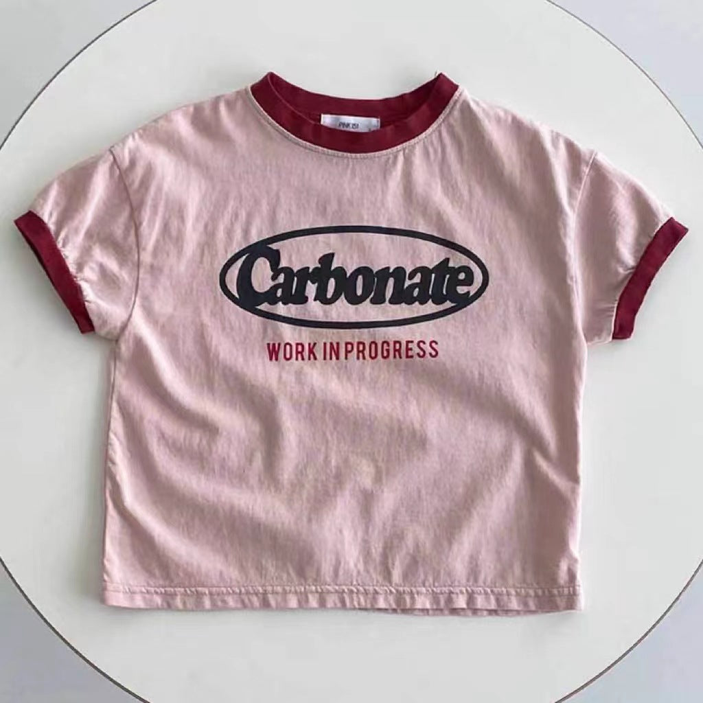 Summer Infant Cotton Short-sleeved T-shirt for Babies