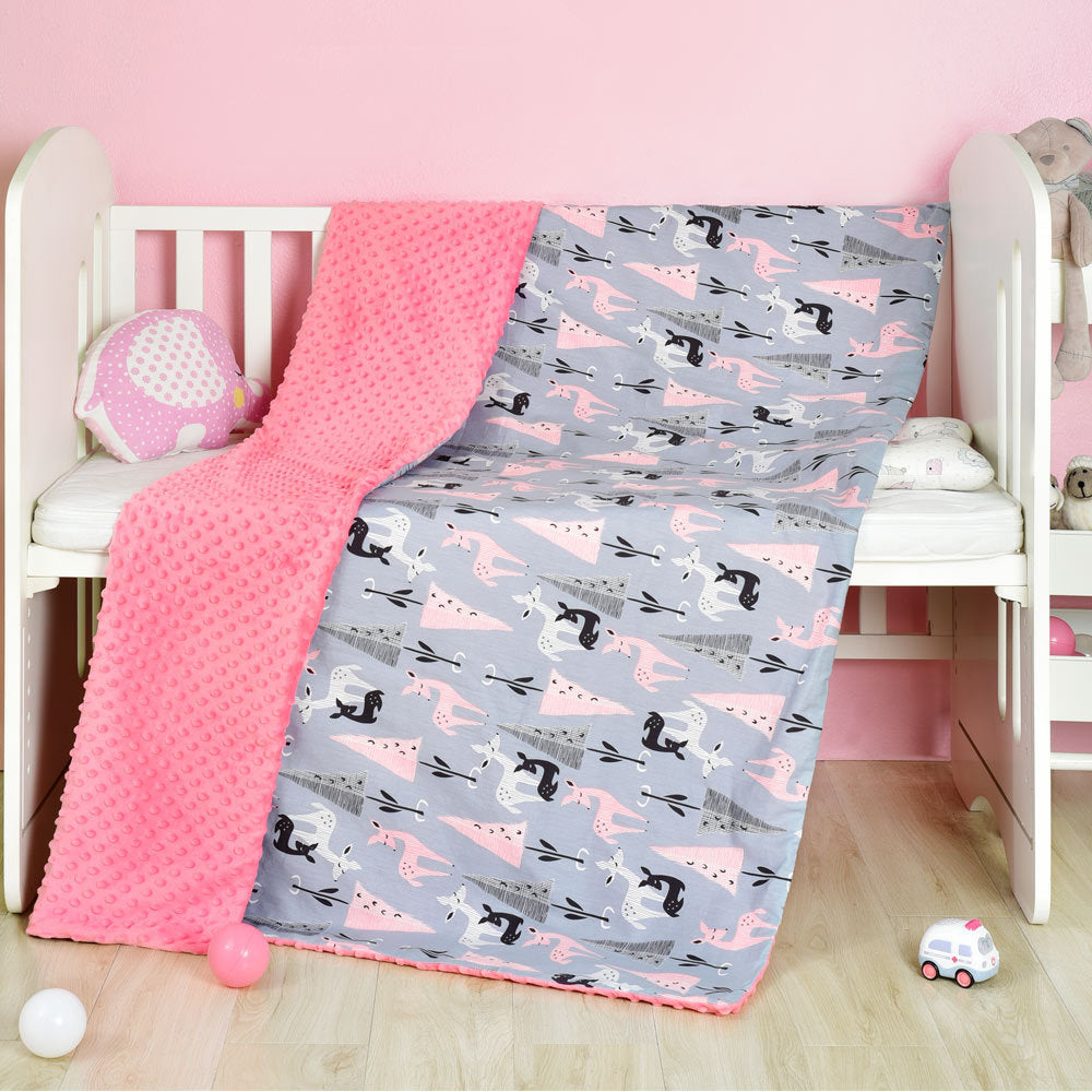 Cotton Cartoon Baby Blanket - Comfort Peas Design