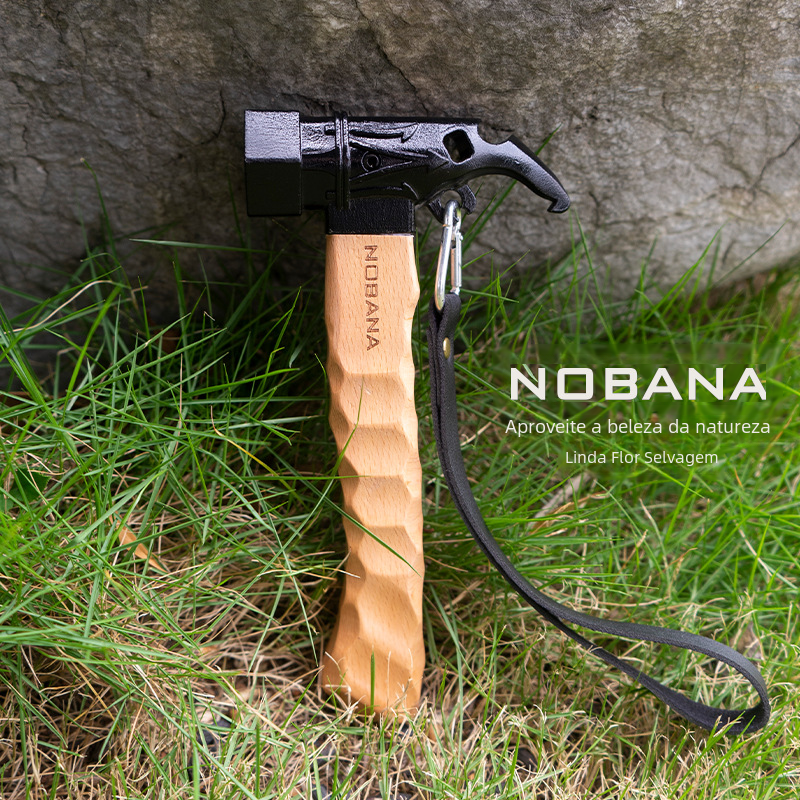 NOBANA Outdoor Multifunctional Camping Hammer with Handle