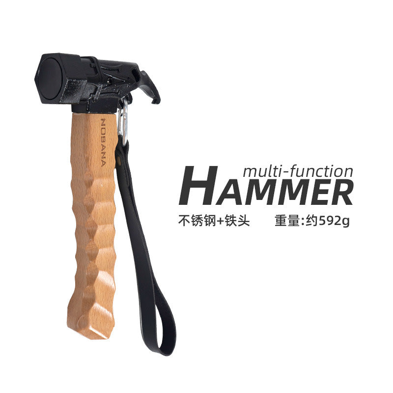NOBANA Outdoor Multifunctional Camping Hammer with Handle
