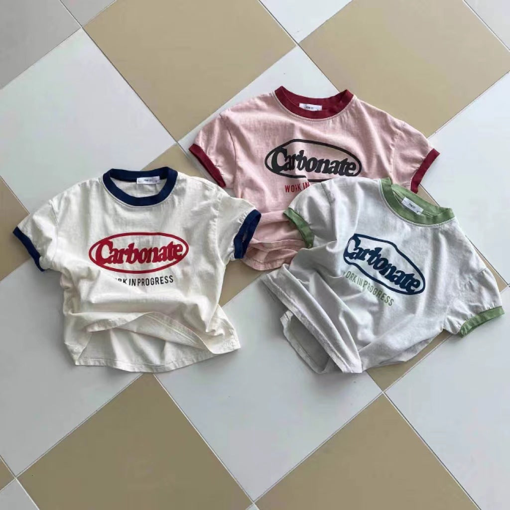 Summer Infant Cotton Short-sleeved T-shirt for Babies