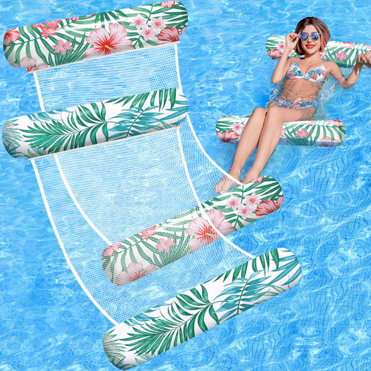 4-in-1 Inflatable Pool Float Lounger — 2 Pack