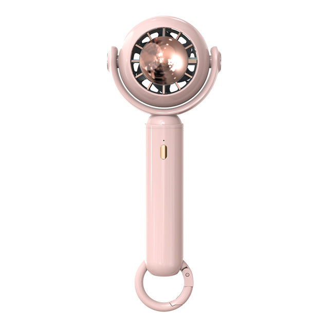 Mini Portable USB Rechargeable Handheld Fan with Base