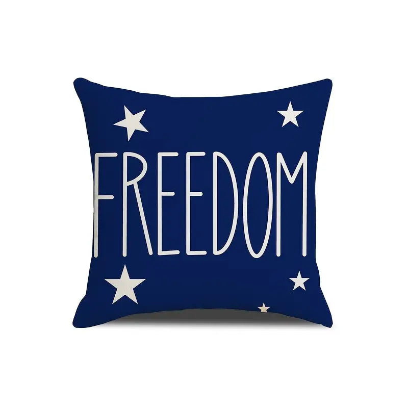 4th of July Patriotic Throw Pillow Case Design