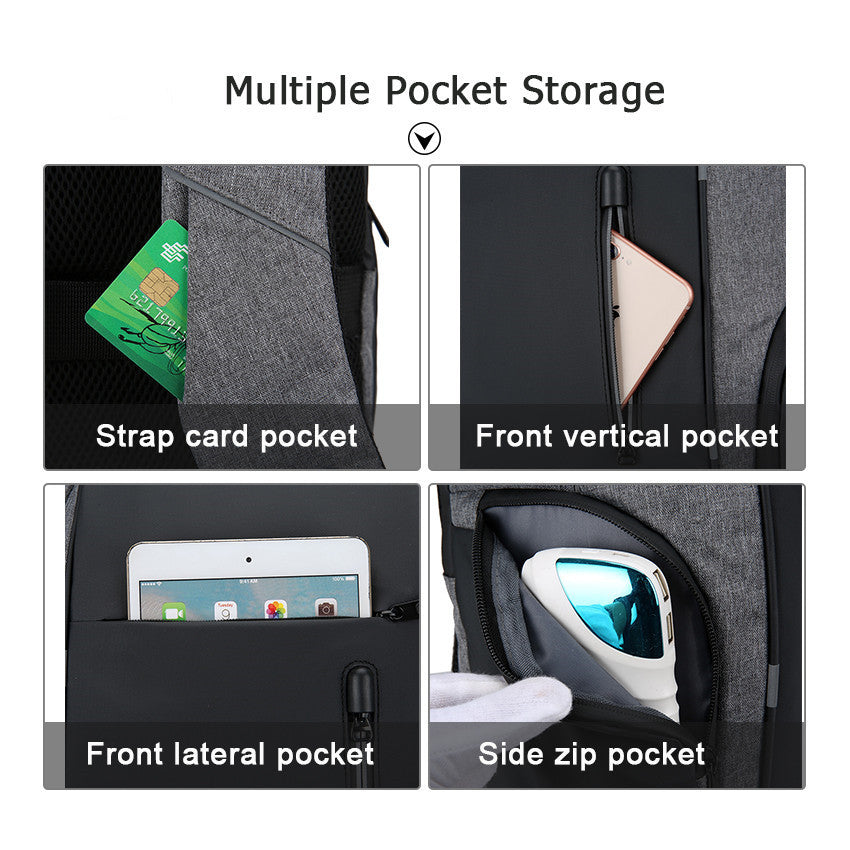 USB Waterproof Multi-Function Large Capacity Backpack