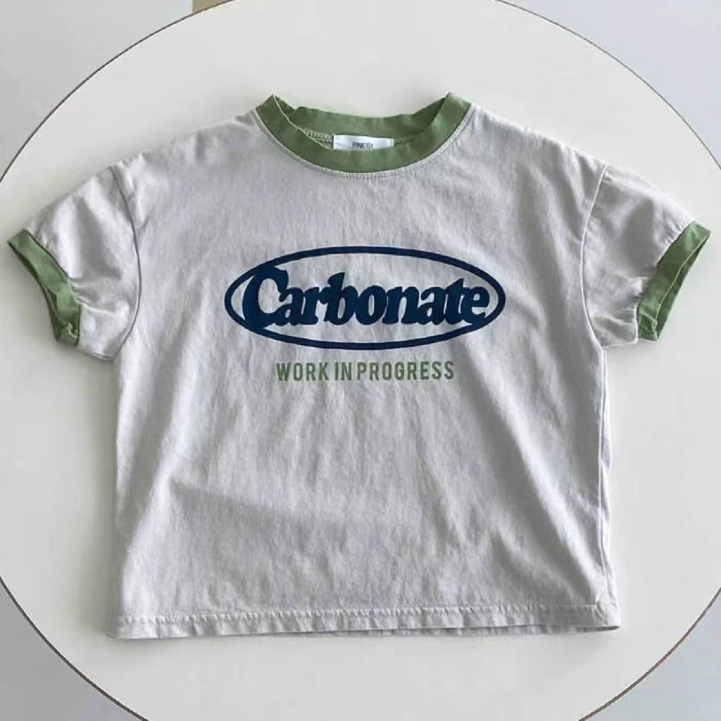 Summer Infant Cotton Short-sleeved T-shirt for Babies